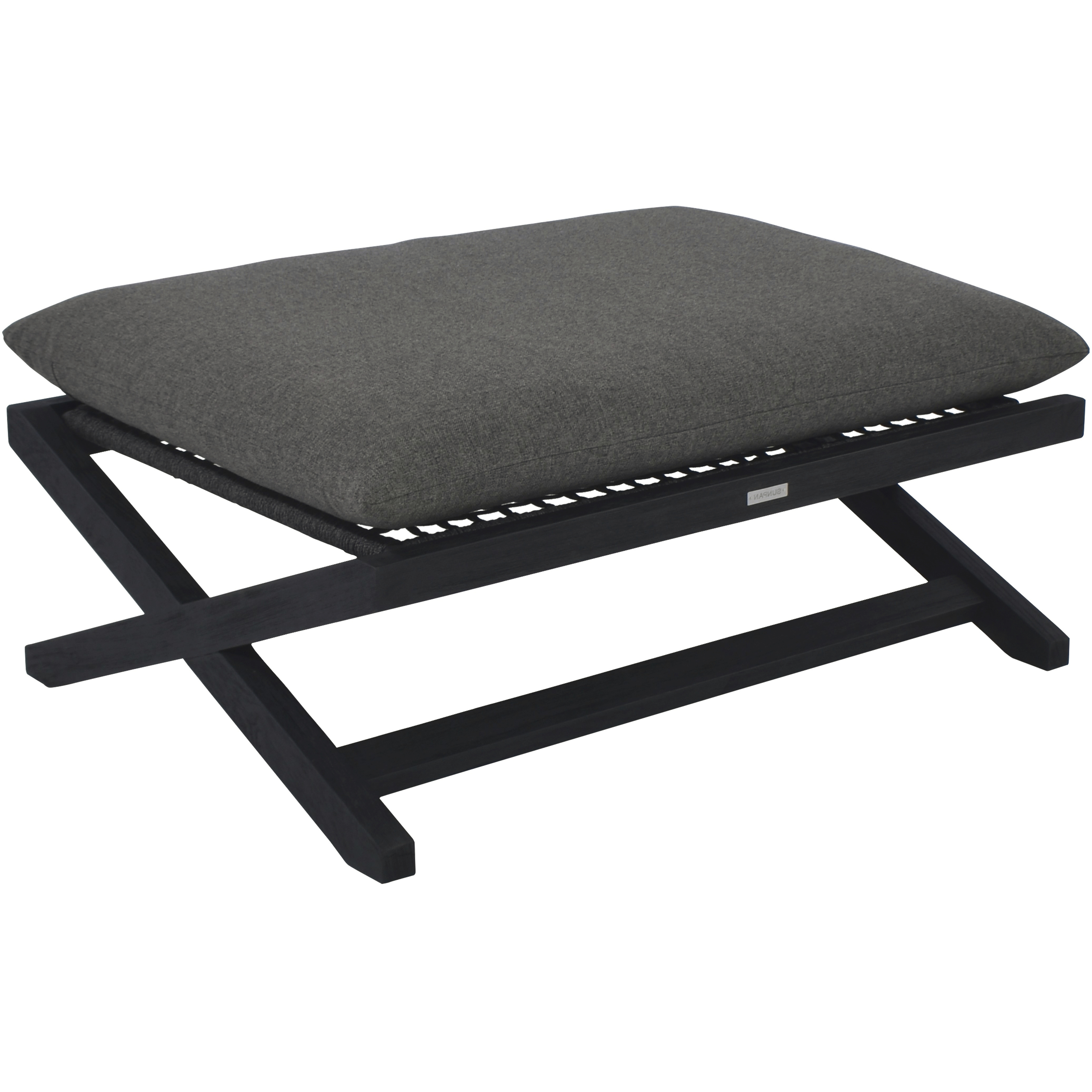 Bari 15.5 inch Charcoal / Gracebay Grey Outdoor Stool
